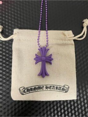 Chrome Hearts Purple Cross Pendant Necklace (BUNDLE DEALS!)